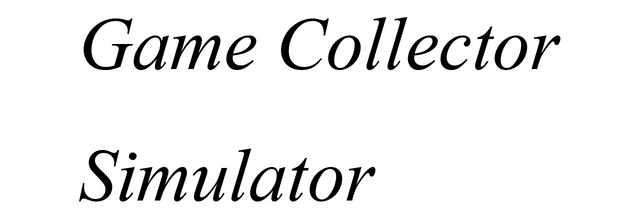 Логотип Game Collecting Simulator