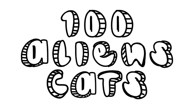 Логотип 100 Aliens Cats