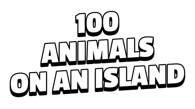 Логотип 100 ANIMALS ON AN ISLAND