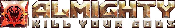 Логотип Almighty: Kill Your Gods
