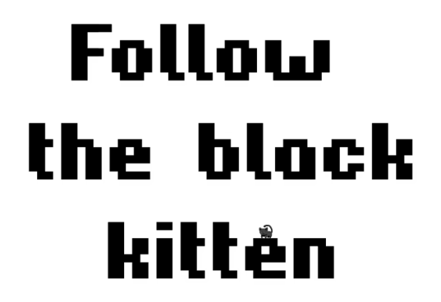 Логотип Follow the Black Kitten