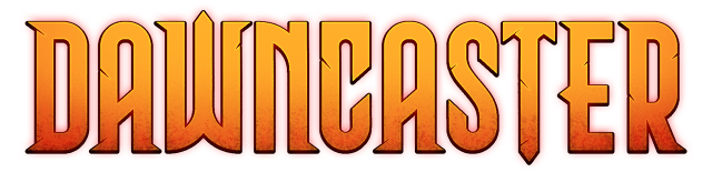 Логотип Dawncaster | The RPG Cardventure