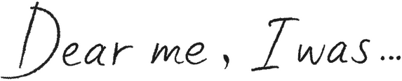 Логотип Dear me, I was...