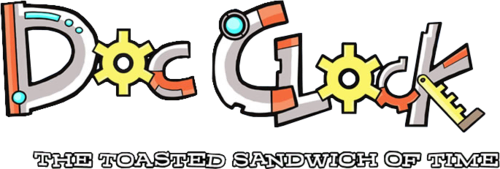 Логотип Doc Clock: The Toasted Sandwich of Time