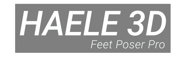 Логотип HAELE 3D - Feet Poser Pro