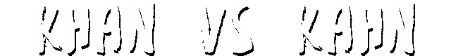 Логотип Khan VS Kahn