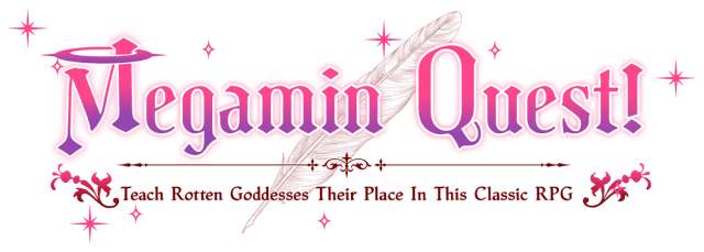 Логотип Megamin Quest! Teach Rotten Goddesses Their Place In This Classic RPG