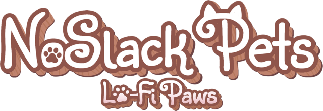Логотип NoSlack Pets: Lo-Fi Paws