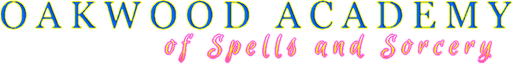 Логотип Oakwood Academy of Spells and Sorcery