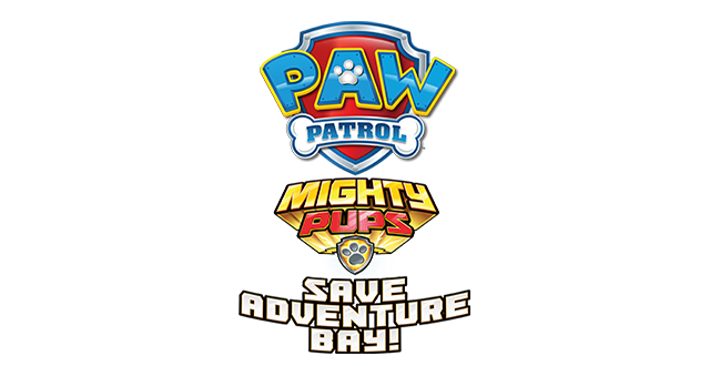 Логотип PAW Patrol Mighty Pups Save Adventure Bay