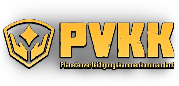 Логотип PVKK: Planetenverteidigungskanonenkommandant