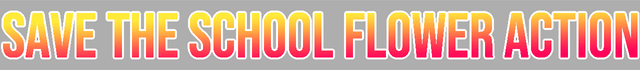 Логотип SAVE THE SCHOOL FLOWER ACTION