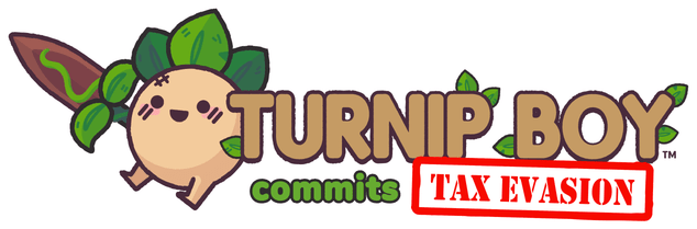 Логотип Turnip Boy Commits Tax Evasion