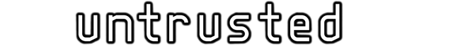 Логотип Untrusted