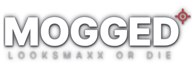 Логотип MOGGED: Looksmaxx or Die
