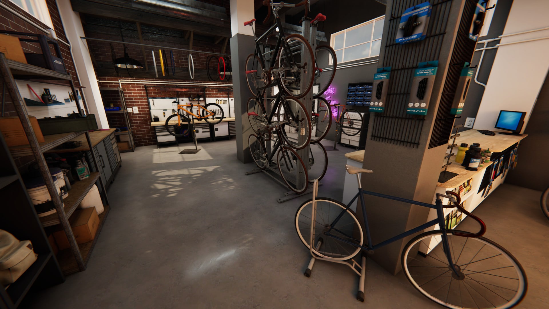 Bike simulator. Bike Mechanic Simulator 2023. Симулятор велосипедного механика. SIMS 2023. Рабочее место веломеханика.